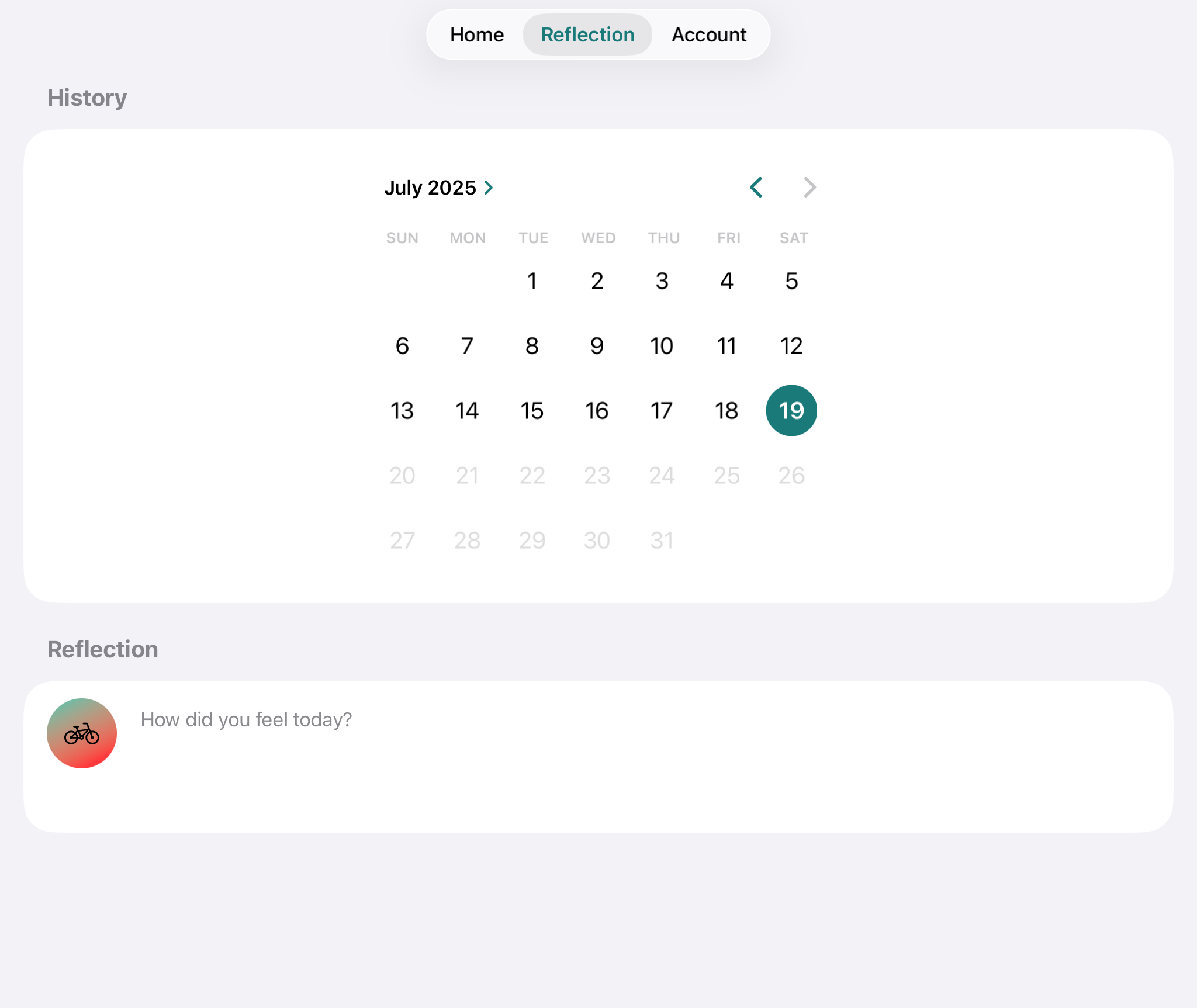 Today I Am app features